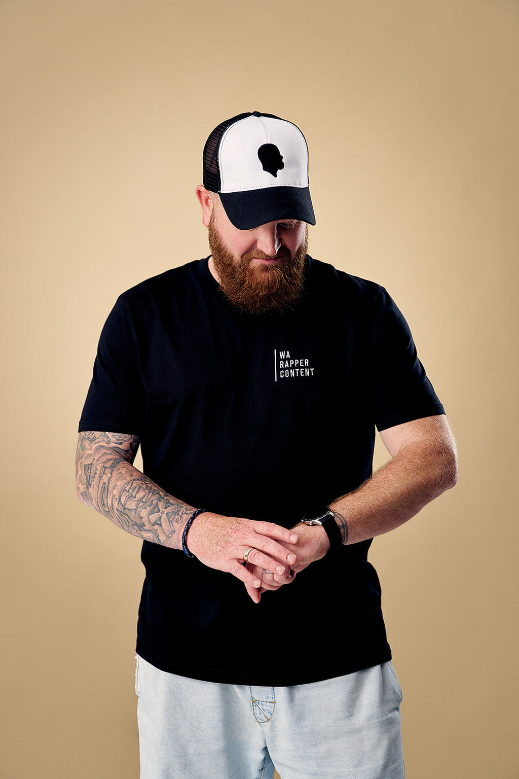 ZWARTE T-SHIRT WA RAPPER CONTENT (PRE-ORDER)