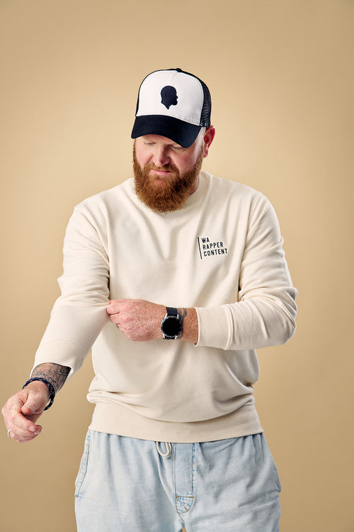 ECRU SWEATER WA RAPPER CONTENT (PRE-ORDER)