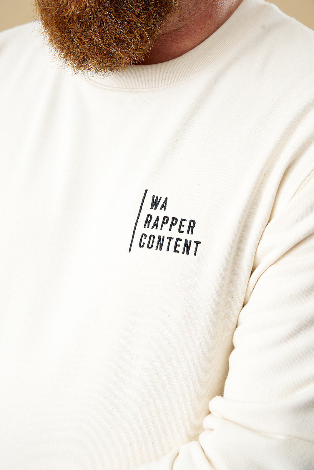 ECRU SWEATER WA RAPPER CONTENT (PRE-ORDER)